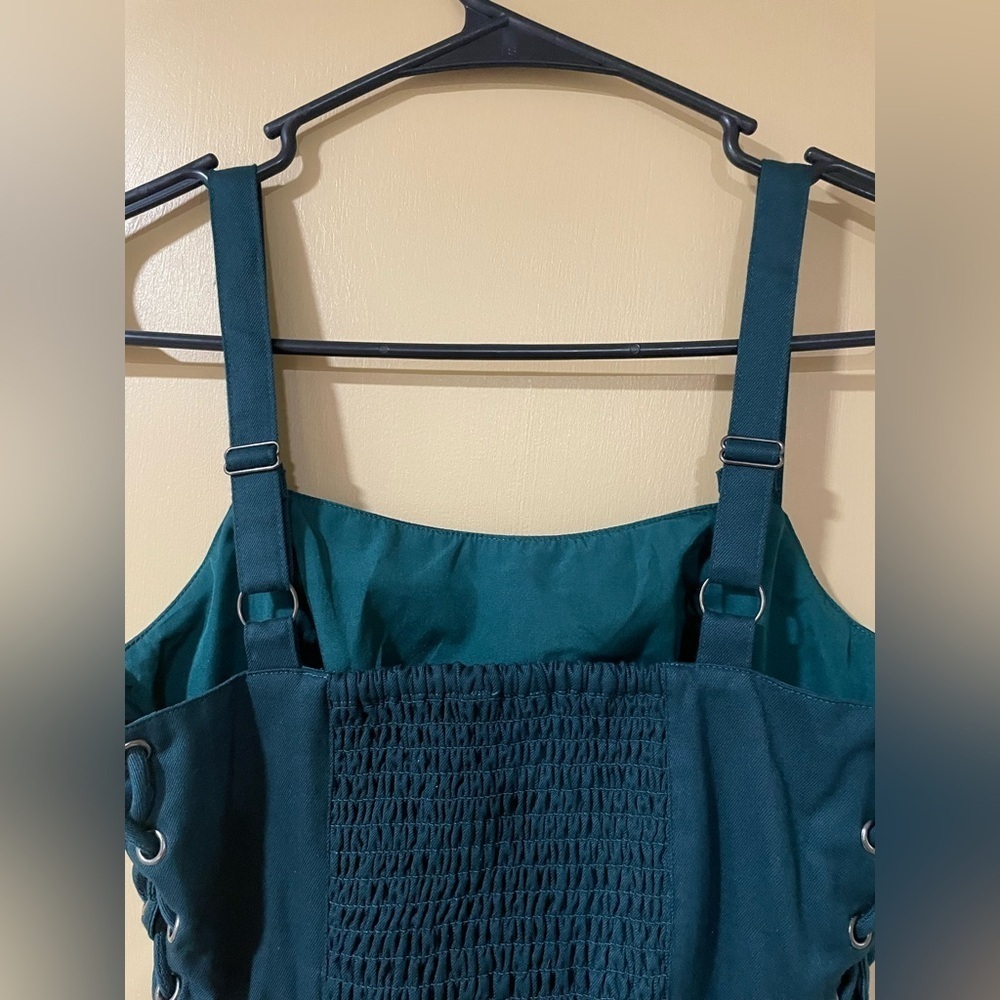 NWT The Drop Elegant Teal Corset Crop Top - Picture 12 of 13